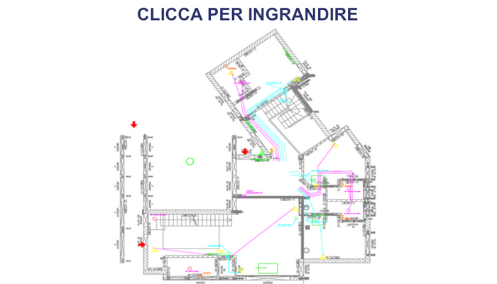 Pianta e schema funzionale Impianto geotermico bassa entalpia