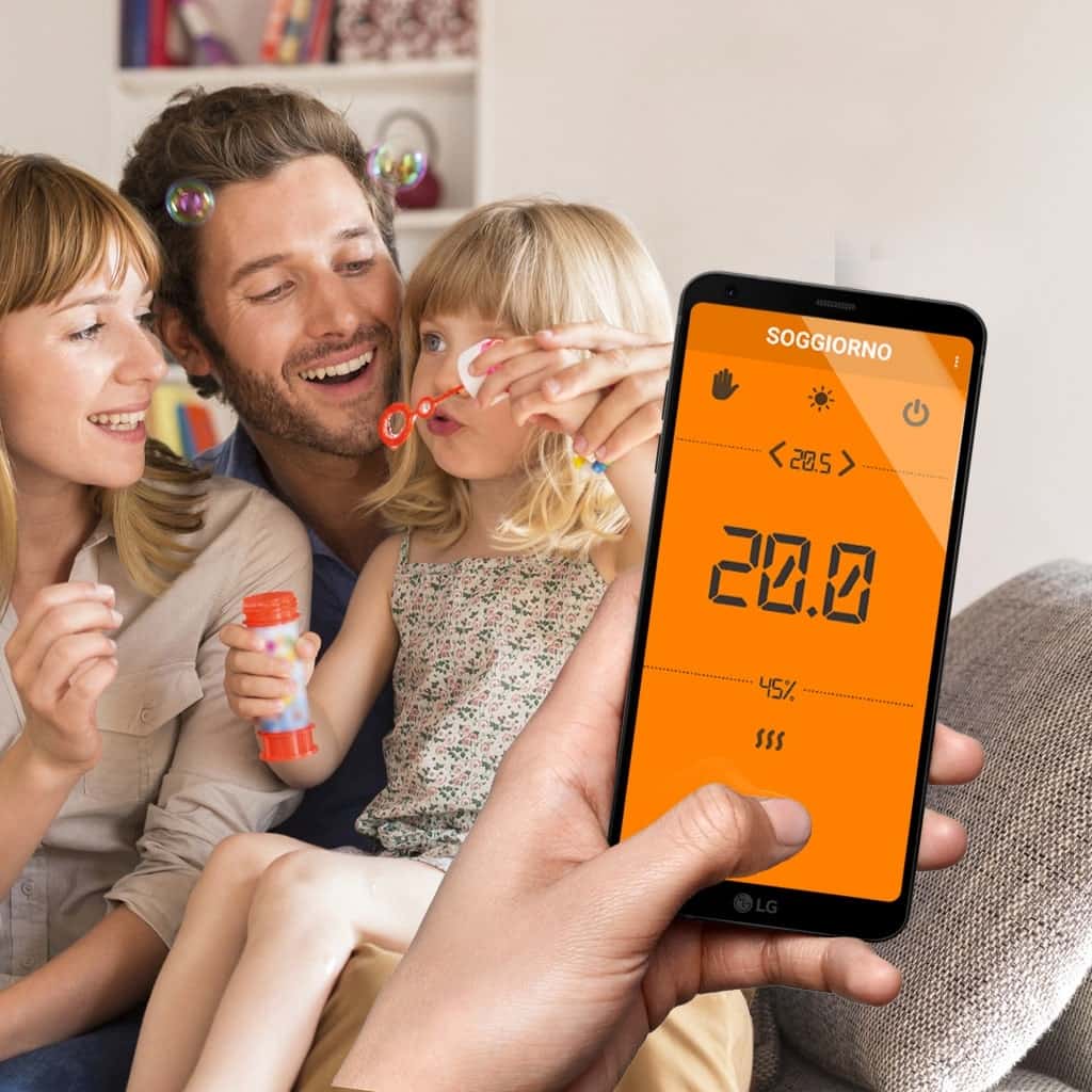 Pandemia e distanziamento sociale - Termoregolazione remota da smartphone