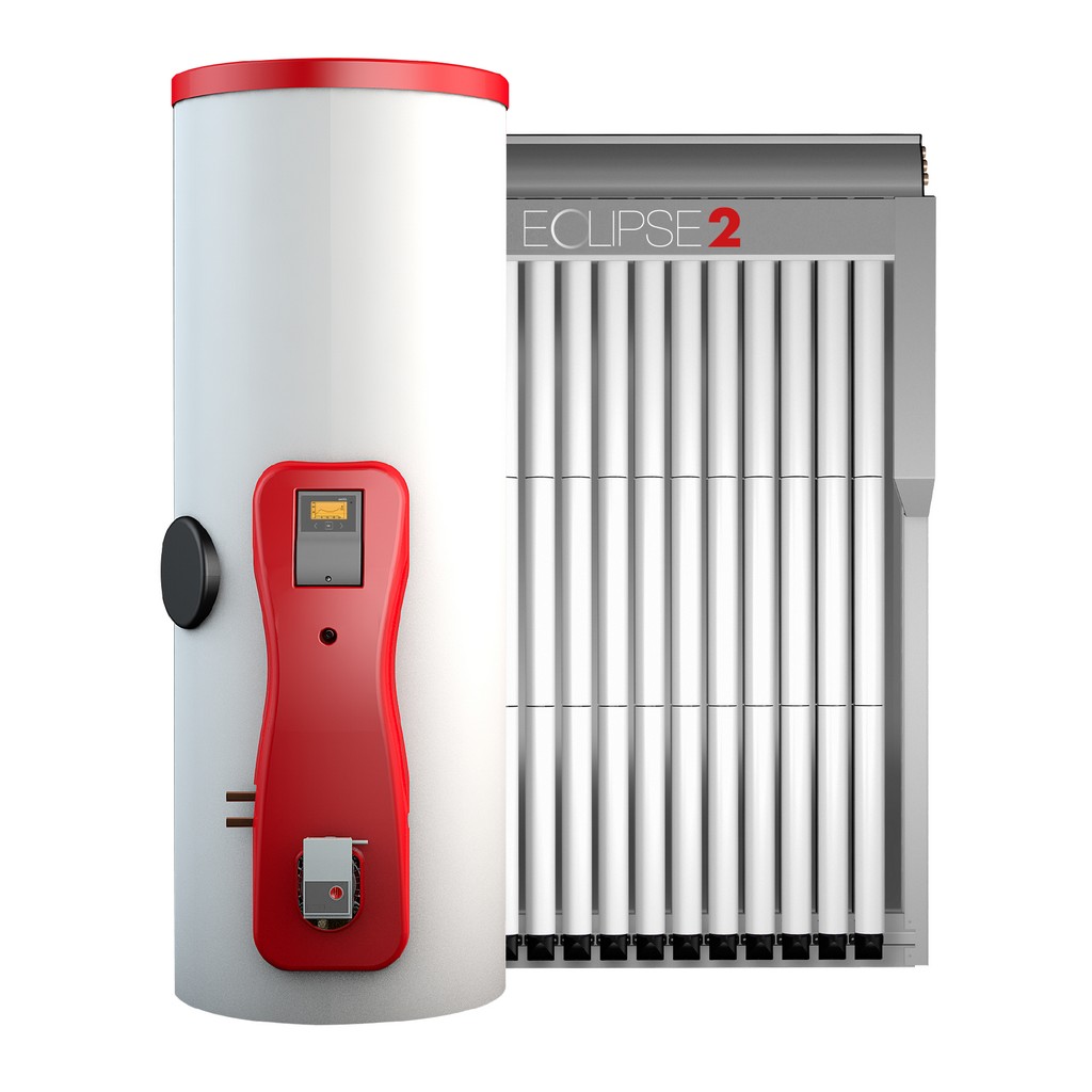 Impianto solare termico eco compact hps Eclipse con collettore Pleion