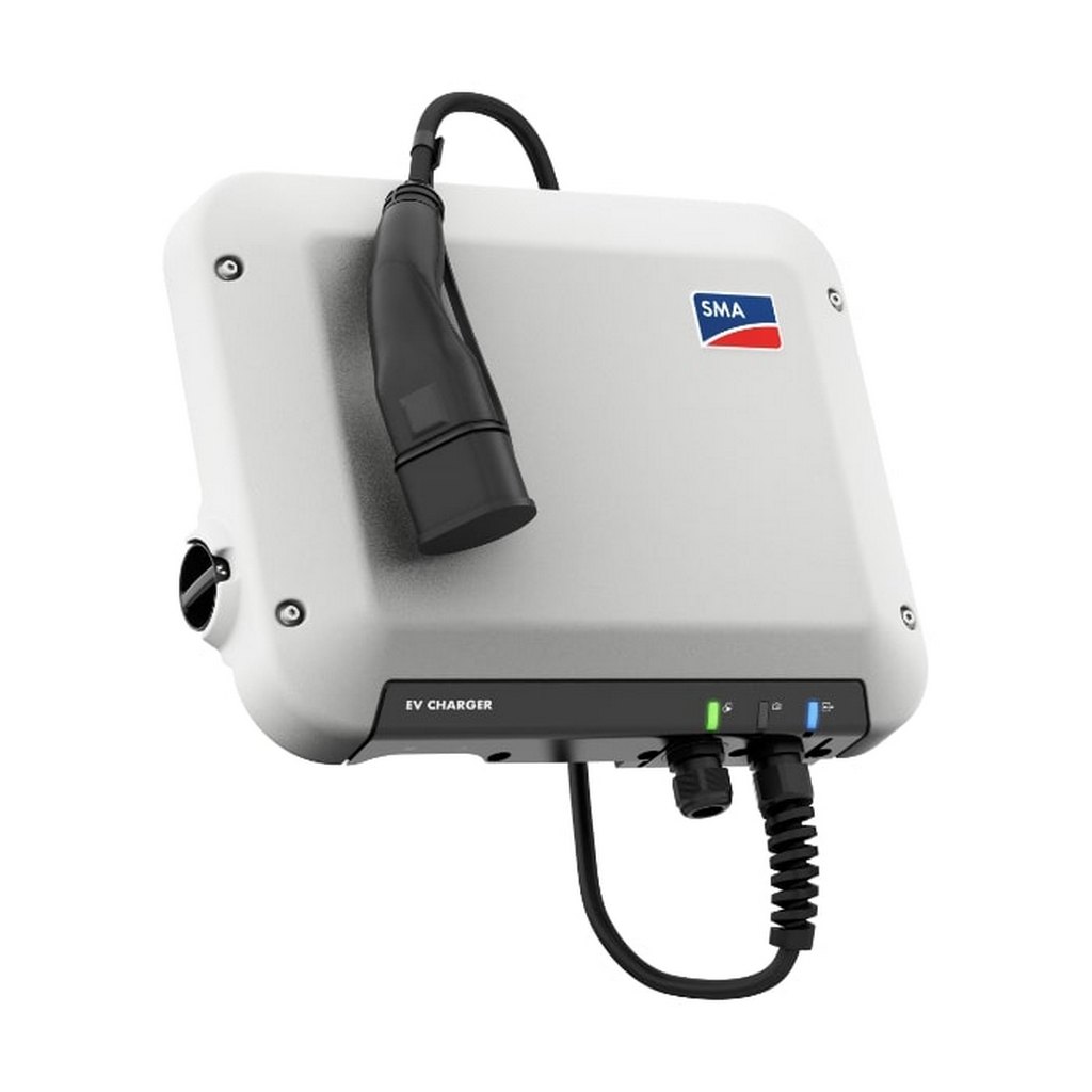 Stazione ricarica autoveicoli SMA EV Charger monofase 7,4 kWh e trifase 22 kWh