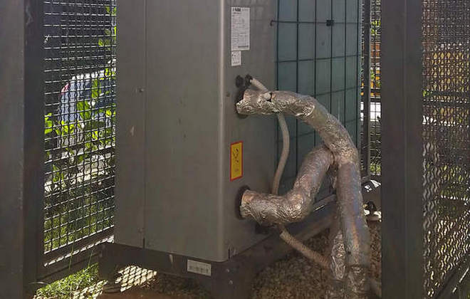 Riqualificazione energetica per condominio con pompa di calore Nibe F2040.