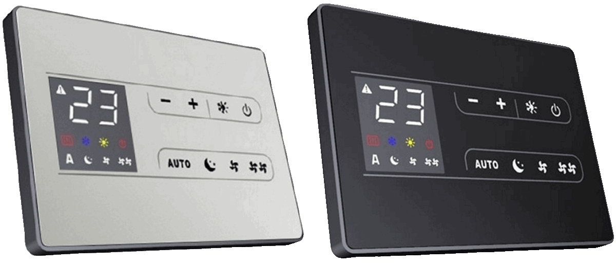 Termostato LCD da parete per una zona climatica.