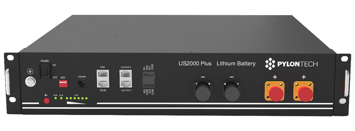 Batteria al litio Pylontech monofase e trifase ibrido 2.4 kWh.