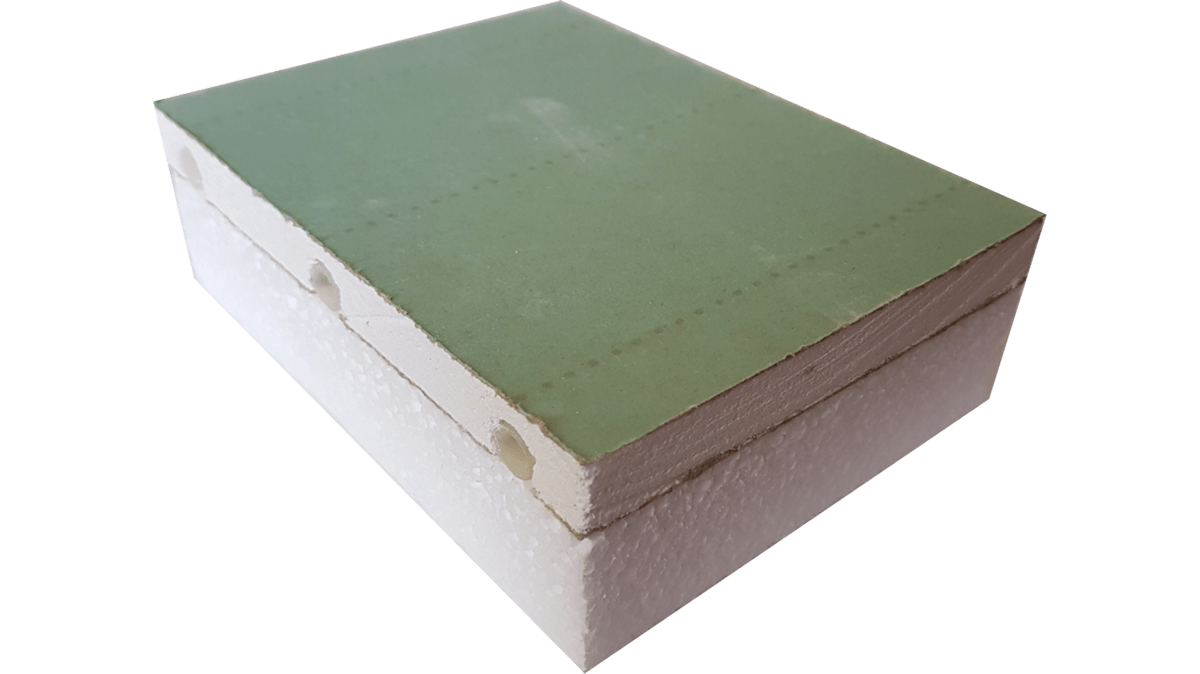 Pannello radiante idrorepellenti per soffitto o parete.