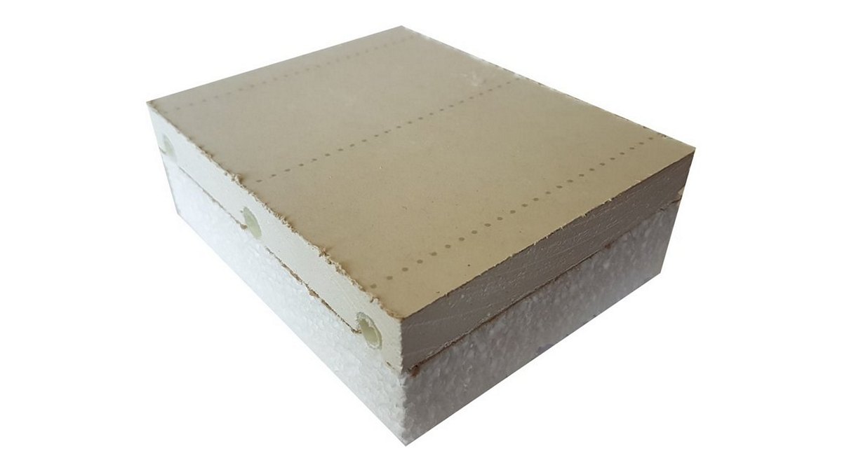 Pannello radiante a soffitto standard.