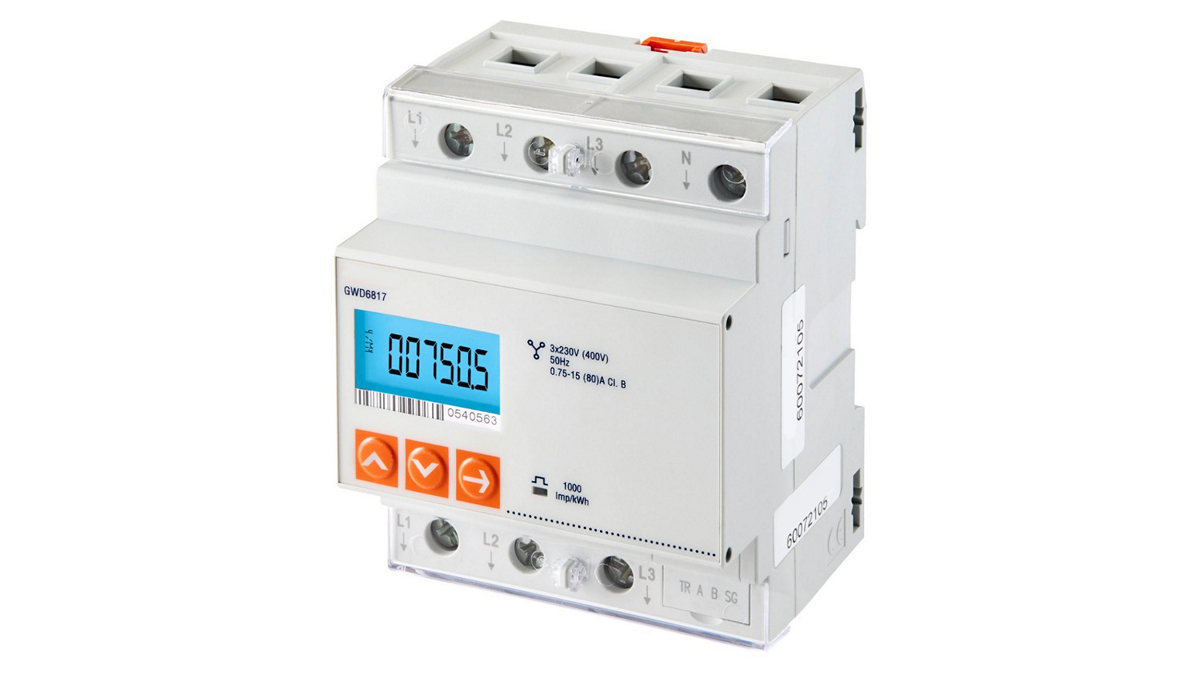 Conta energia elettrica trifase.