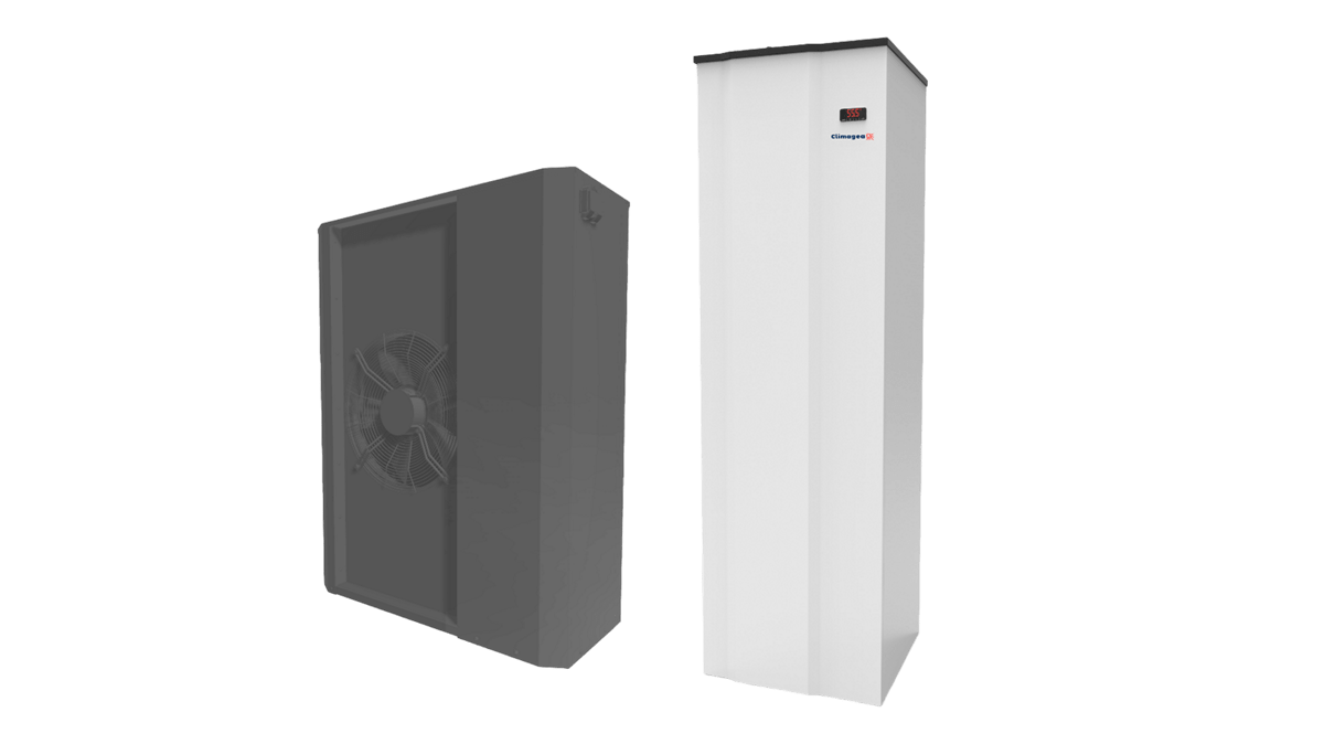 Pompa di calore R410a 14kW monofase per villa o appartamento.