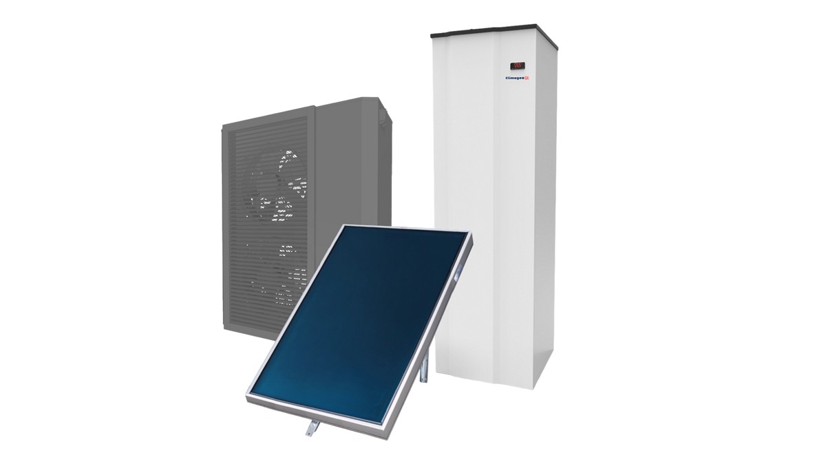 Pompa di calore R32 solare 14kW trifase per villa o appartaemento.