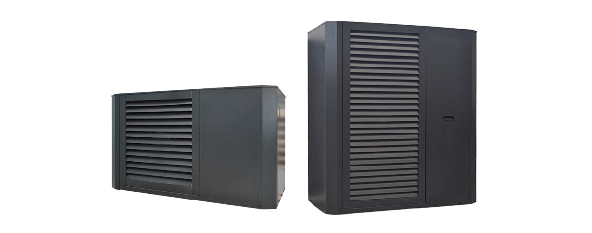 Pompa di calore R32 per riscaldamento, raffrescamento e ACS con sistema di termoregolazione remota multizona.